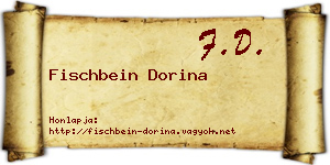 Fischbein Dorina névjegykártya