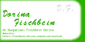 dorina fischbein business card